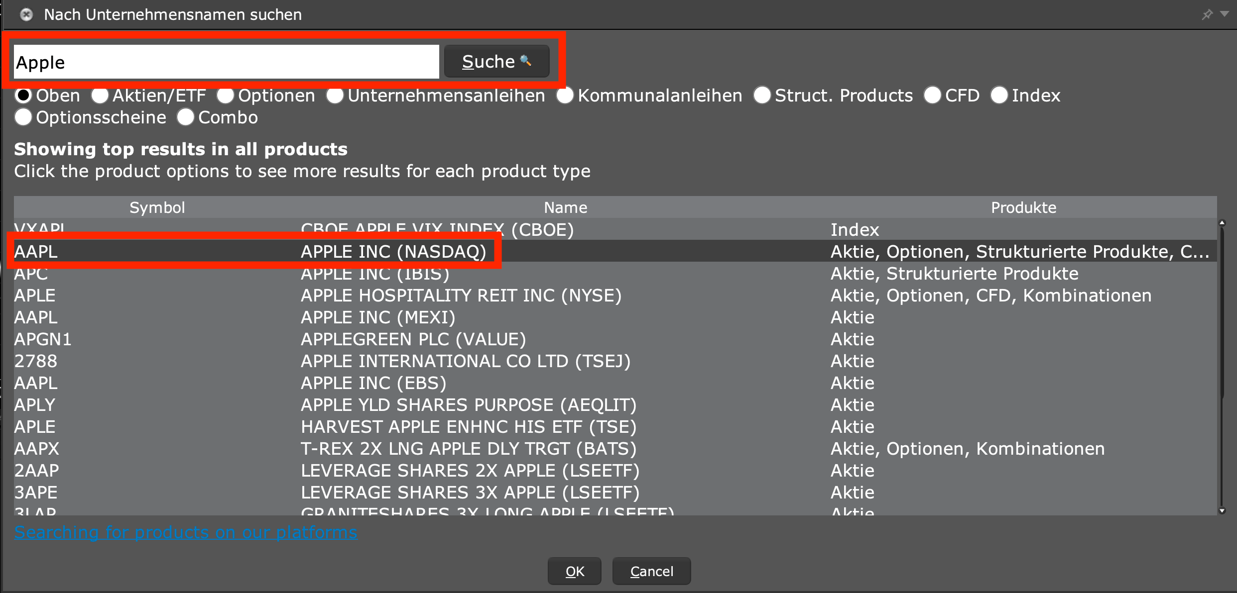Aktie bestätigen in der Interactive Brokers TWS
