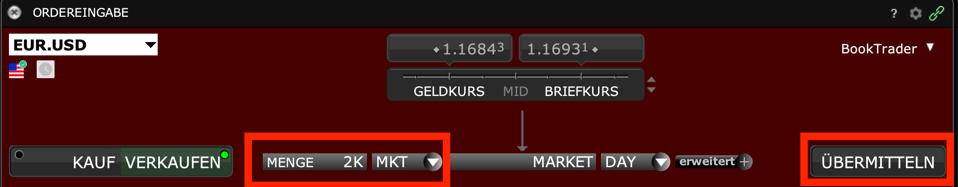 Währungen tauschen in der Interactive Brokers TWS