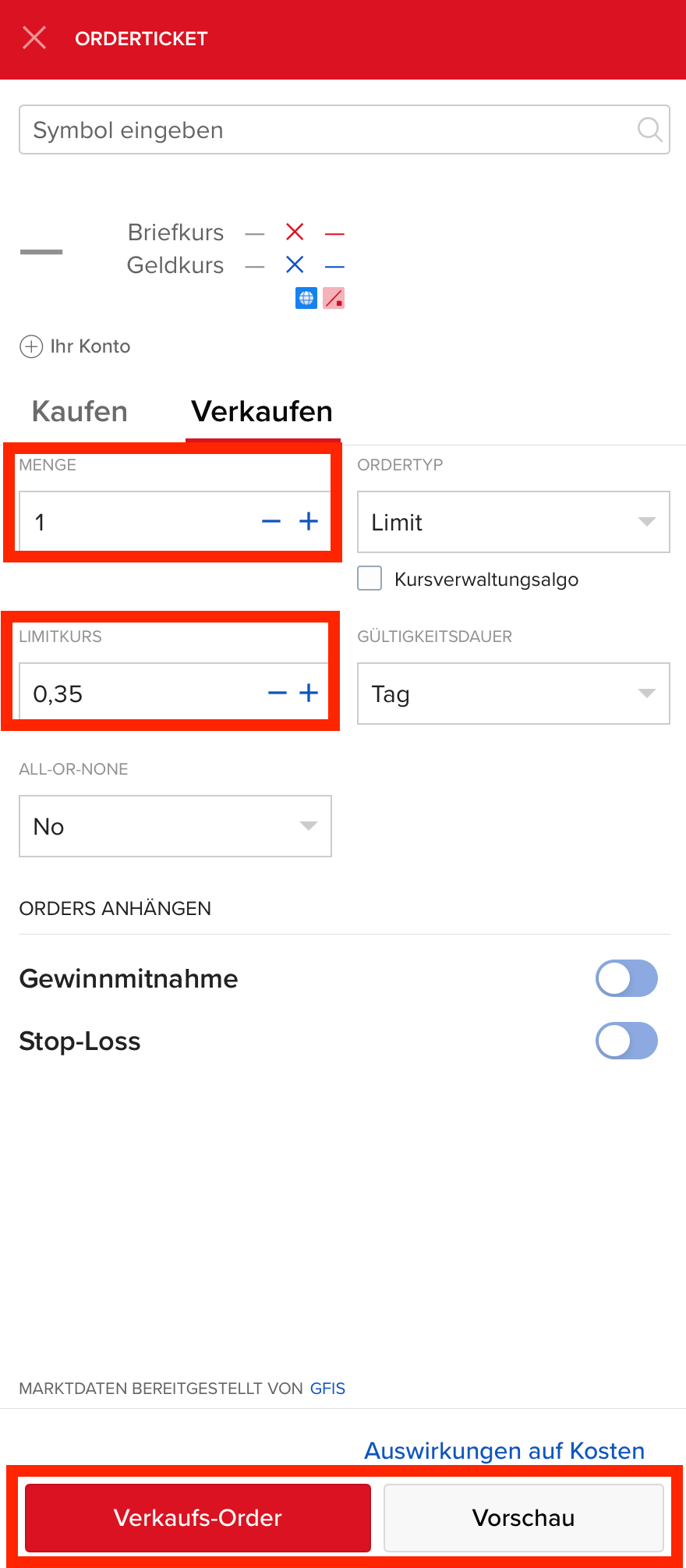 Laptop Verkaufsorder oder Vorschau bei Estably