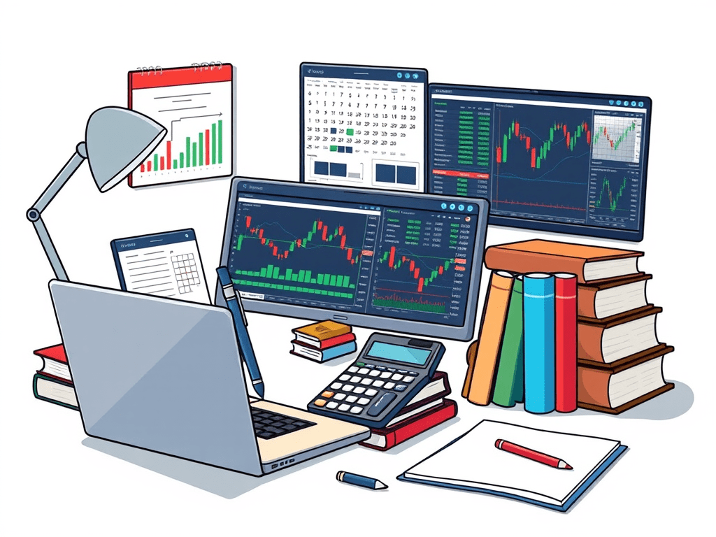 Darstellung wichtiger Trading-Tools und Ressourcen für Anleger