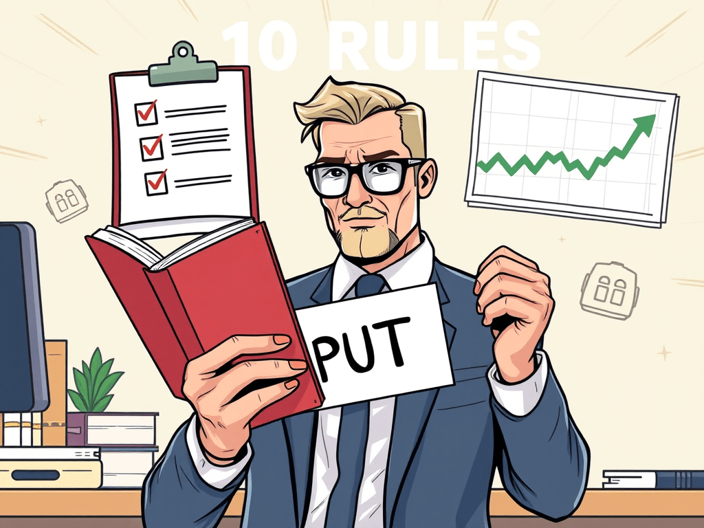 Checkliste mit den 10 Geboten der Cash Secured Put Strategie