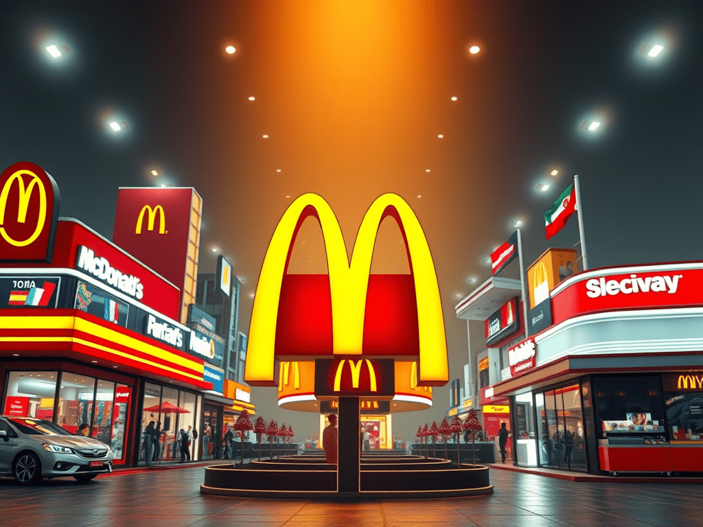 McDonalds, Franchise, weltweit, verschiende Länder.